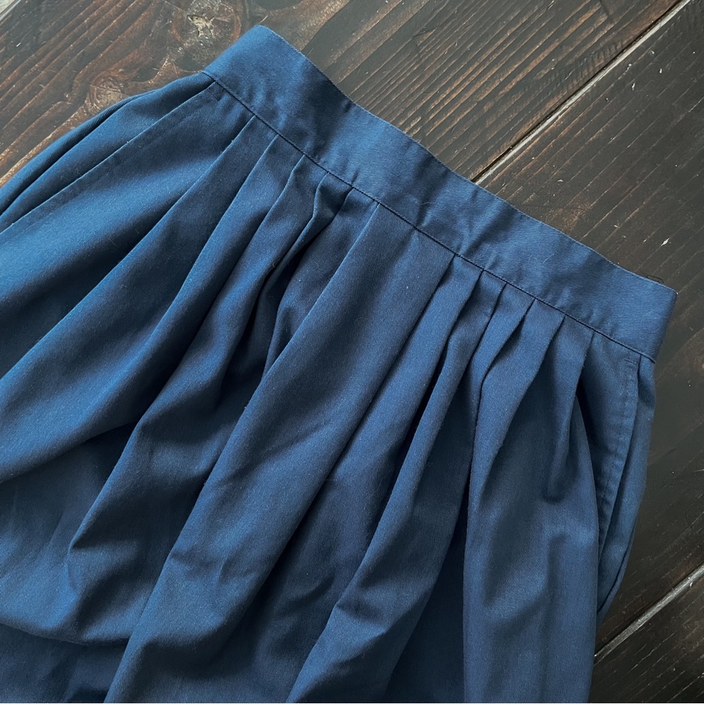 Vintage Navy Blue Norton McNaughton Circle Skirt